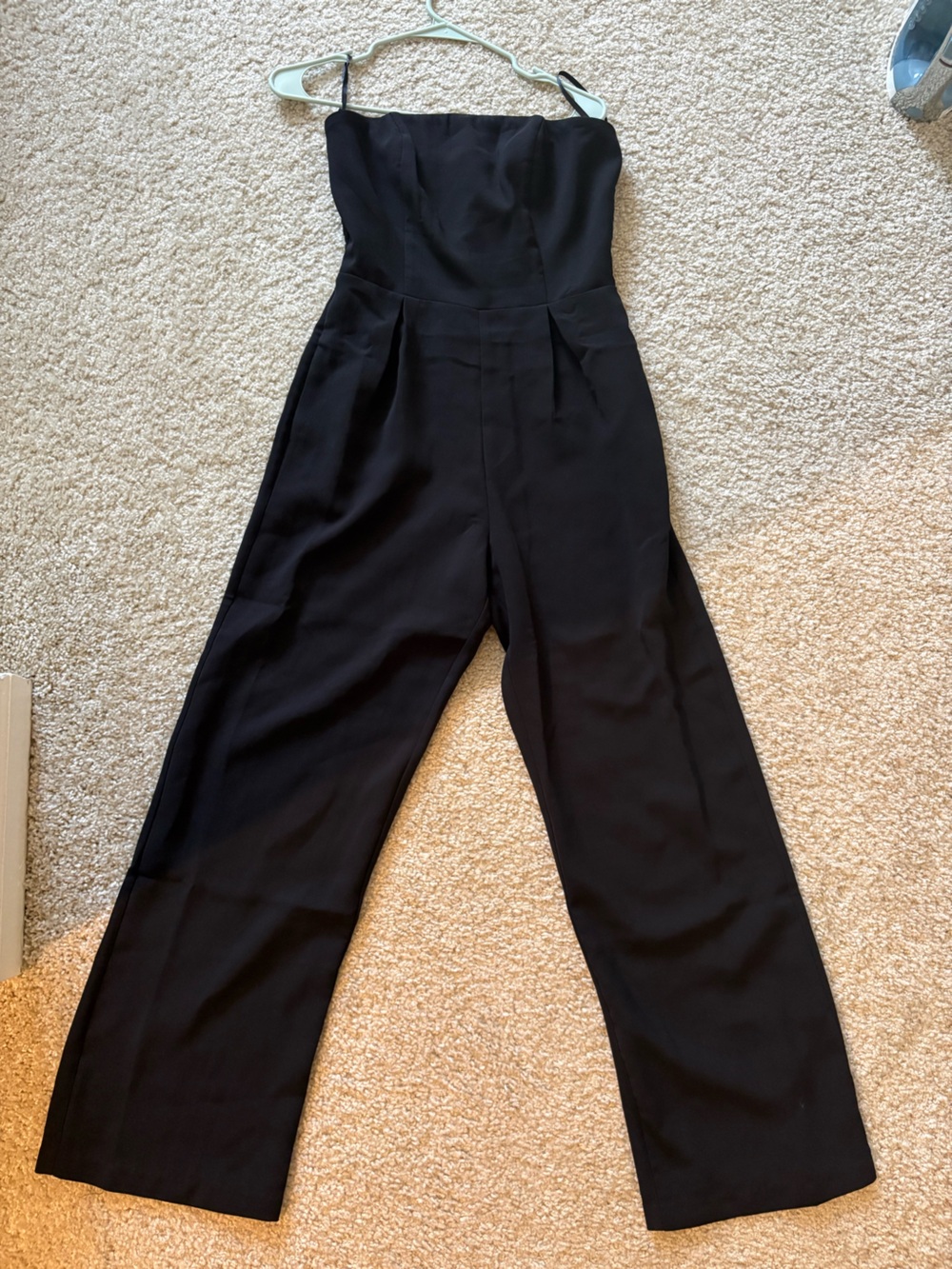 Monteau Black High-Waist Tailored Trousers
